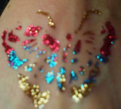 Glitter Butterfly Tattoos Pic